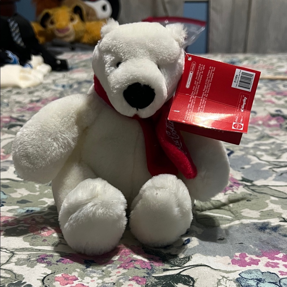 Coca Cola Polar Bear with Red Scarf